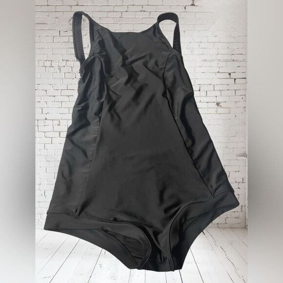Makara Open Low back Elegant Black Women's Swim L - Picture 2 of 3